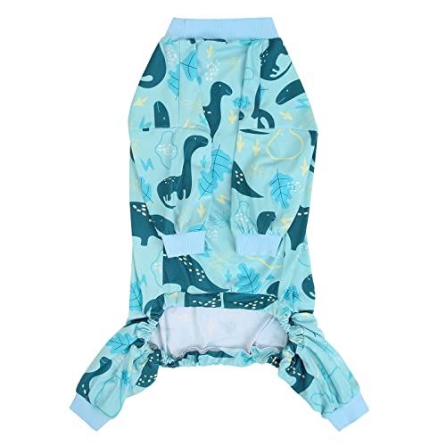 Dog Pajamas One Piece Light Comfy Pjs Pet Costume M (Medium / Dinosaurs)