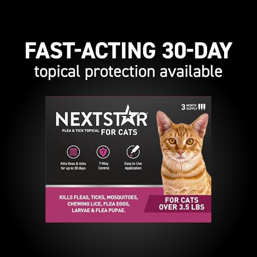 Flea & Tick Topical Cats 3.5 lbs+ (6 Dose)