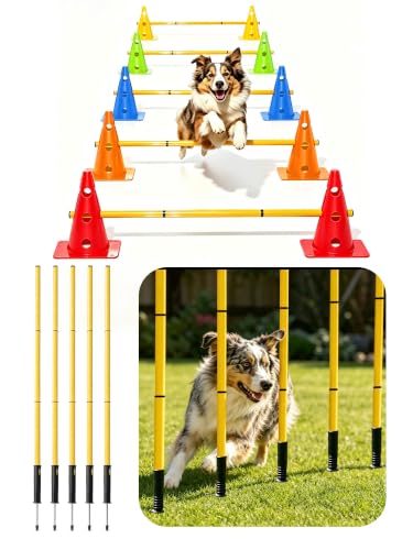 Dog Agility Training Hurdle Cone Set