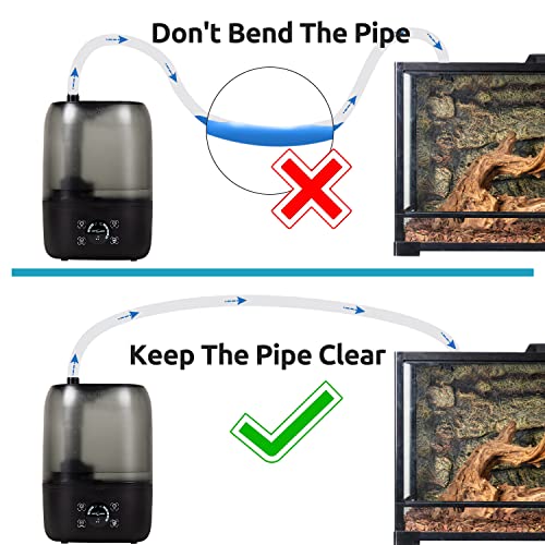 REPTIZOO Reptile Fogger Extension Tube (Reptile Fogger Tube)