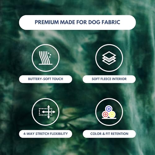 Dog Hoodie Buttery (Green Skydye / X-Large)