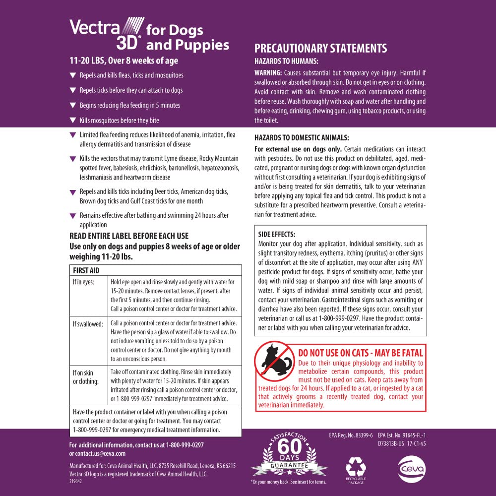 Flea and Tick Prevention for Small Dogs 11 (6 Pack)