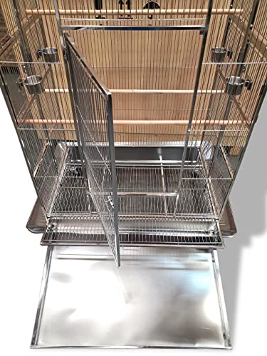 Dome Top 50" x 36" x 76" 304 Stainless Steel Bird Amazon Parrot Cage