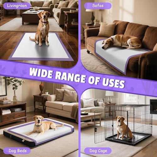 Lavender Scented Thicken 6 Layers Heavy Absorbent 30"x36" Pet Training Dog Pee Pads (Lavender Scent - 30"x36")