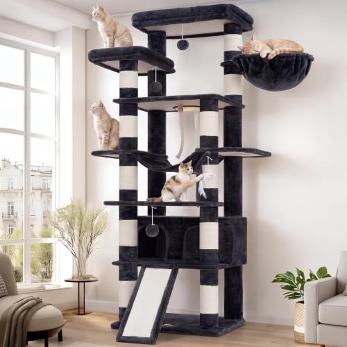 Tall Cat Tree 78 (Smoky Gray / 70 inch)