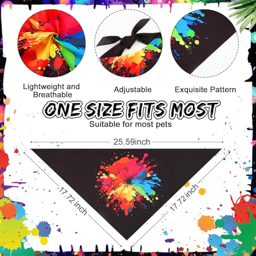 72 Packs 4th of July Dog Bandanas Bulk America Flag Patriotic Pet Bandanas Triangle Scarf Bibs Adjustable Dogs Bandana for Pet Independence Day