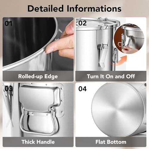 Dog Food Storage Containers (Stainless steel / 25 lb)