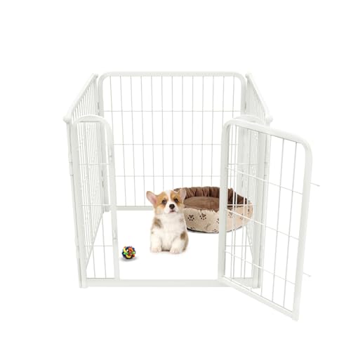 Homeplus Indoor Dog Playpen (White / 24"H)