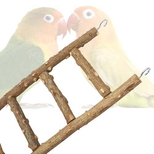 Natural Pepper Wood Parrot Ladder (11.8 × 3.1 Inch)