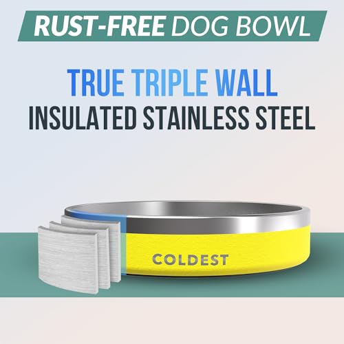 Coldest Dog Bowl (21 oz / Solar Yellow)