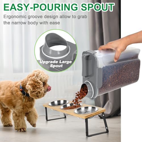 Large Cat Food Storage Container (Dark Grey / 6 Qt)