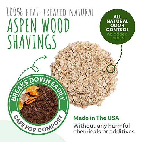 Premium Natural Aspen Bedding (282 L (2 Pack of 141 L))