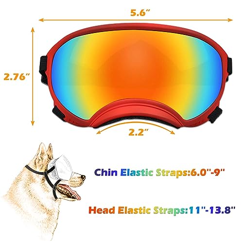 Medium Dog Sunglasses with Adjustable Strap UV Protection