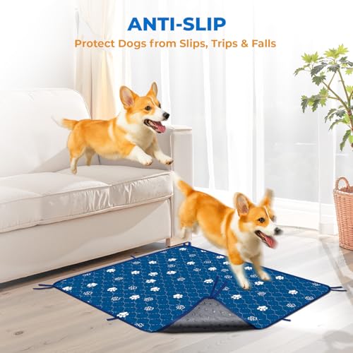Washable Pee Pads for Dogs (Blue / 36*41 Inch (Pack of 2))