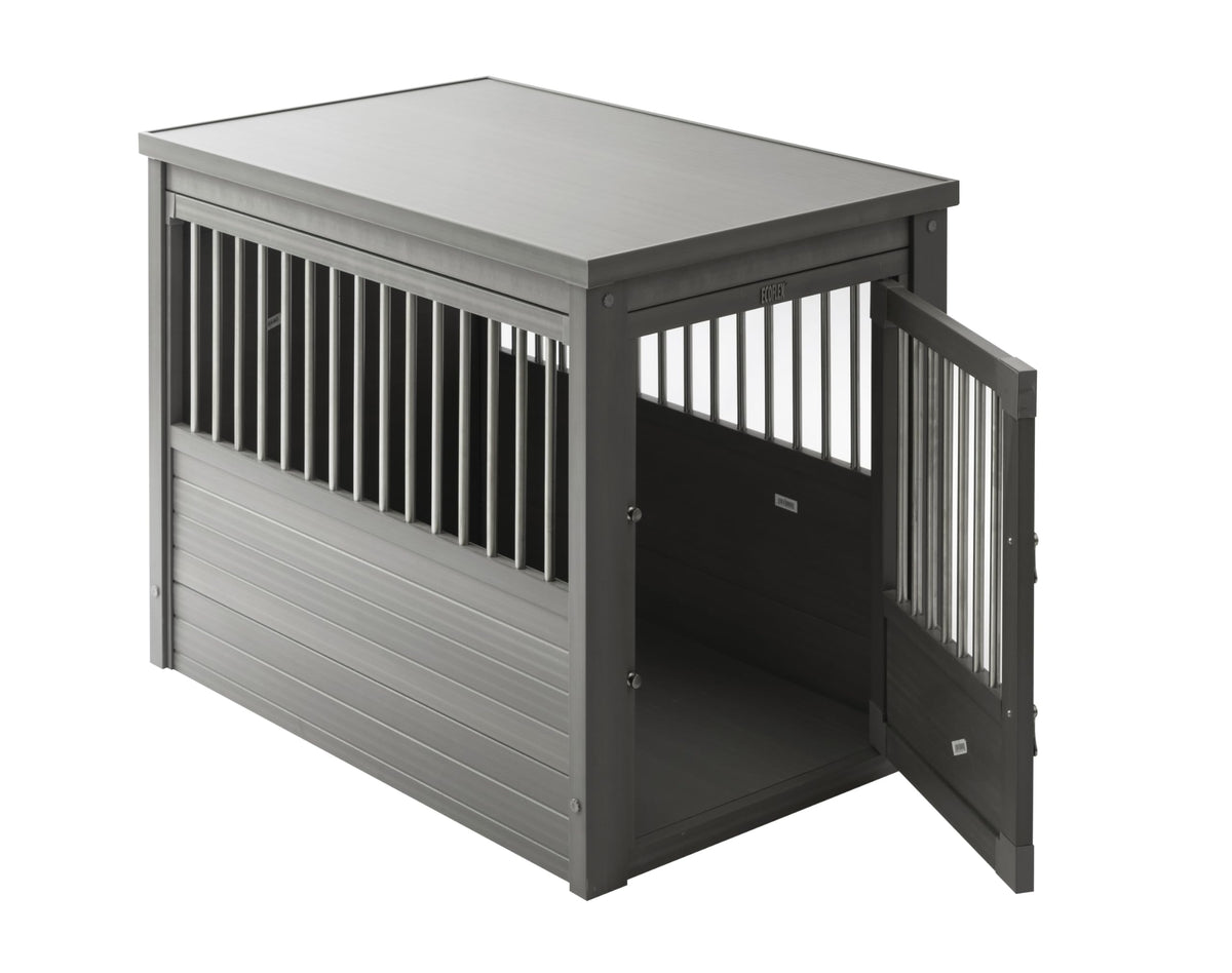 ECOFLEX® Large Furniture Style Dog Crate & End Table (Grey / 35.4"L x 24.0"W x 28.0"H)