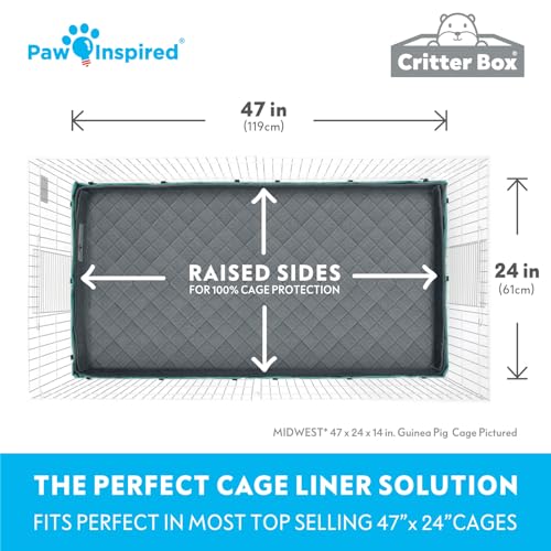 Reversible Critter Box Raised Sides Liner (Midwest / Gray/Pink)