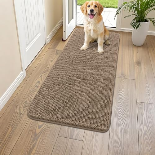 Dog Door Mat for Muddy Paws 44x24 (Camel / 44"X24")