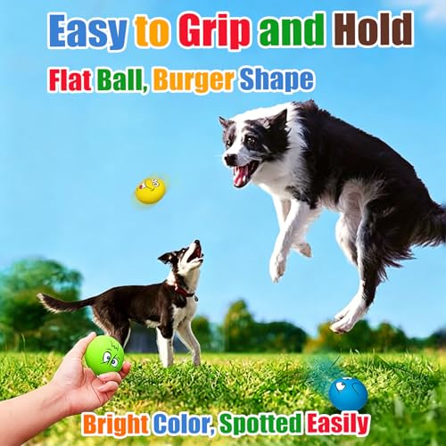 Latex Squeaky Dog Toys for Small Dogs (Burger Shape Assorted Color / Small)