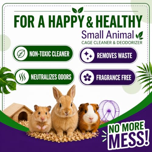 Amazing Small Animal Cage Cleaner (16 Fl Oz Concentrate (Makes 64oz))