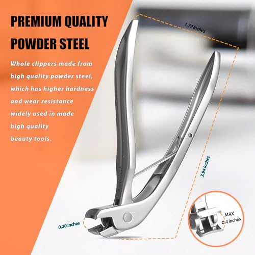 Angled Head Large Toenails Clippers for Seniors (2PCS Angled Head)