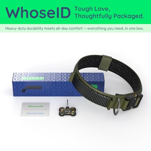 Premium Tactical Dog Collar (Army Green / L: Fits Neck 17.5"-21.5")