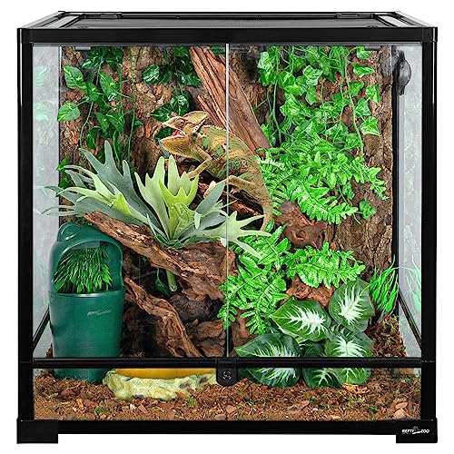 REPTIZOO 60 Gallon Glass Reptile Tank (24" x 24" x 24")