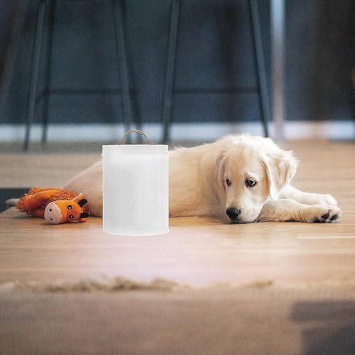 Small Dog Treat Container Airtight (64 fl oz / White)