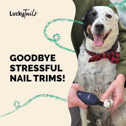 LuckyTail Dog Nail Grinder (Dark Blue)