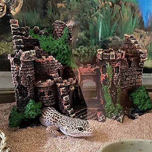 Bearded Dragon Tank Castle Decorations