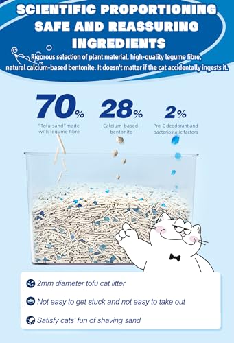 Tofu Cat Litter (NIKORO Mixed Tofu Cat Litter (5.29 lbs×1Bag))