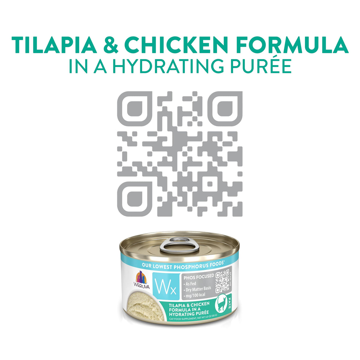 Wx Phos Focused Tilapia & Chicken Formula in a Hydrating Purée