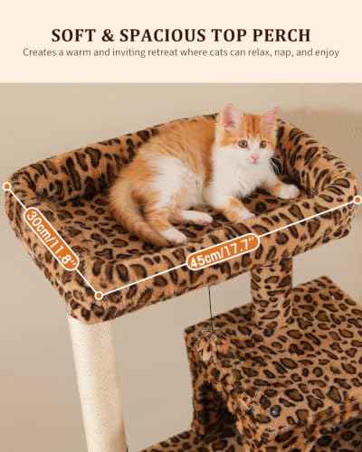 Leopard Cat Tree (Leopard / 56.3in)