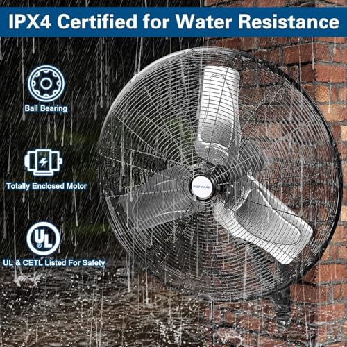 24 in. Outdoor Oscillating Wall Fan