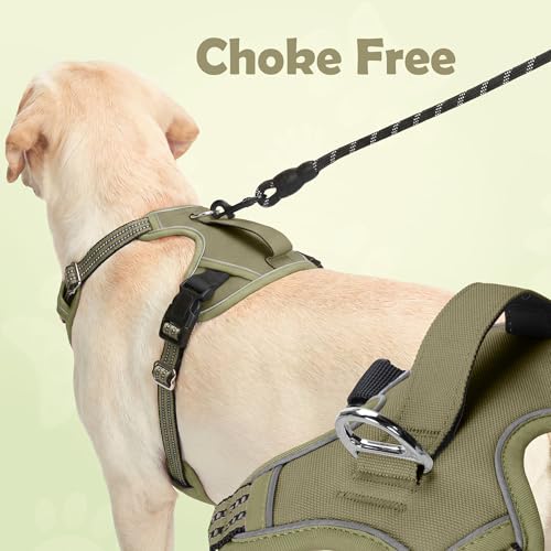 Dog Harness No Pull (Army Green / Medium)