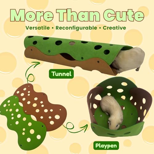 Guinea Pig Tunnel and Tube (Green)