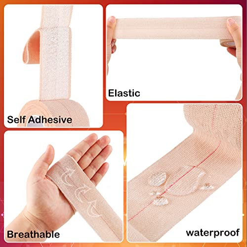 16 Rolls Self Adhesive Elastic Sports Bandage Tape (2 Inch x 5 Yard)