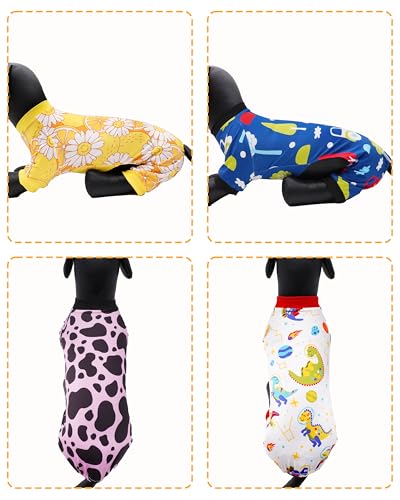 4 Pack Daisy Dog Pajamas for Small Doggies (Small)