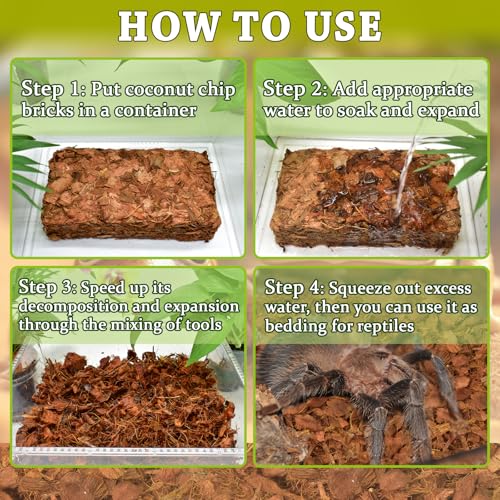 Coconut Husk Chip Substrate for Reptiles (3 Pack)