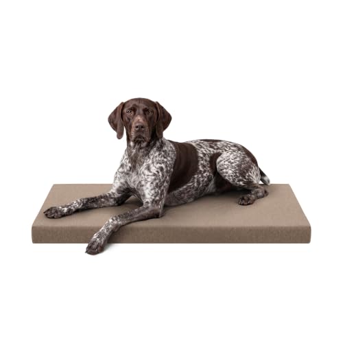 Tough Ripstop Orthopedic Crate Bed (Large (41" L x27" W x 3" H) / Taupe Premium Finish)