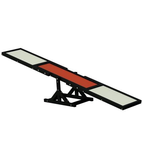 Wooden Dog Agility Seesaw for Exercise 71" L x 12" W x 12" H Black (70.75" x 11.75" x 11.75" / Black)