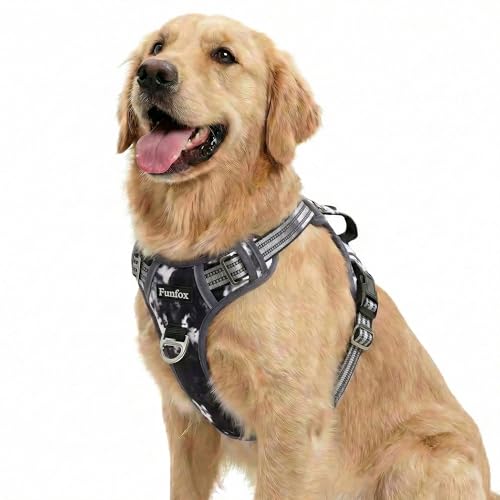 Dog Harness No Pull (Misty Gray / Large)