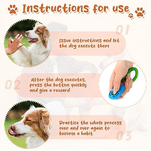 30 Pcs Dog Training Clicker Bulk Colorful Pet Training Clicker Cat Animal Trainer Clicker with Wrist Strap for Pet Dog Cat Horse Bird Behavioral Trainer Accessories