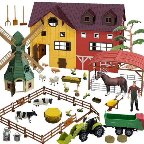 Farm Animals Figurines Toys (Farm Playset)