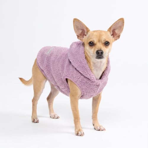 Sherpa Fleece Dog Jacket (Taupe / Small)