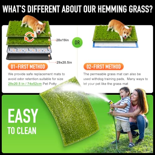 Artificial Grass for Dogs (Green / 28 x 19")