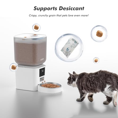 Automatic Cat Feeder (Pure White)