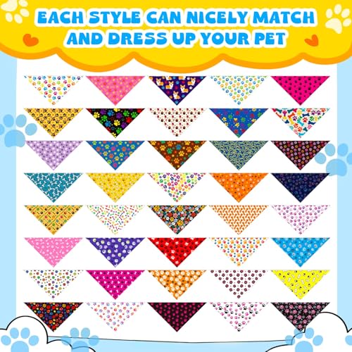 120 Pack Dog Bandanas Bulk