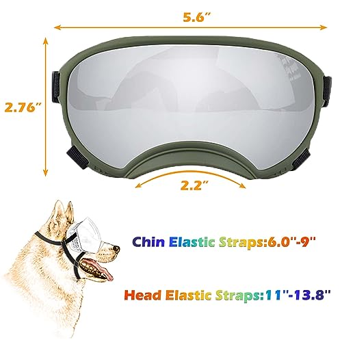 Medium Dog Sunglasses with Adjustable Strap UV Protection