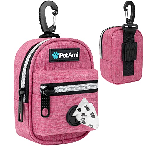 Dog Poop Bag Holder for Leash (Pink / 1 Count (Pack of 1))