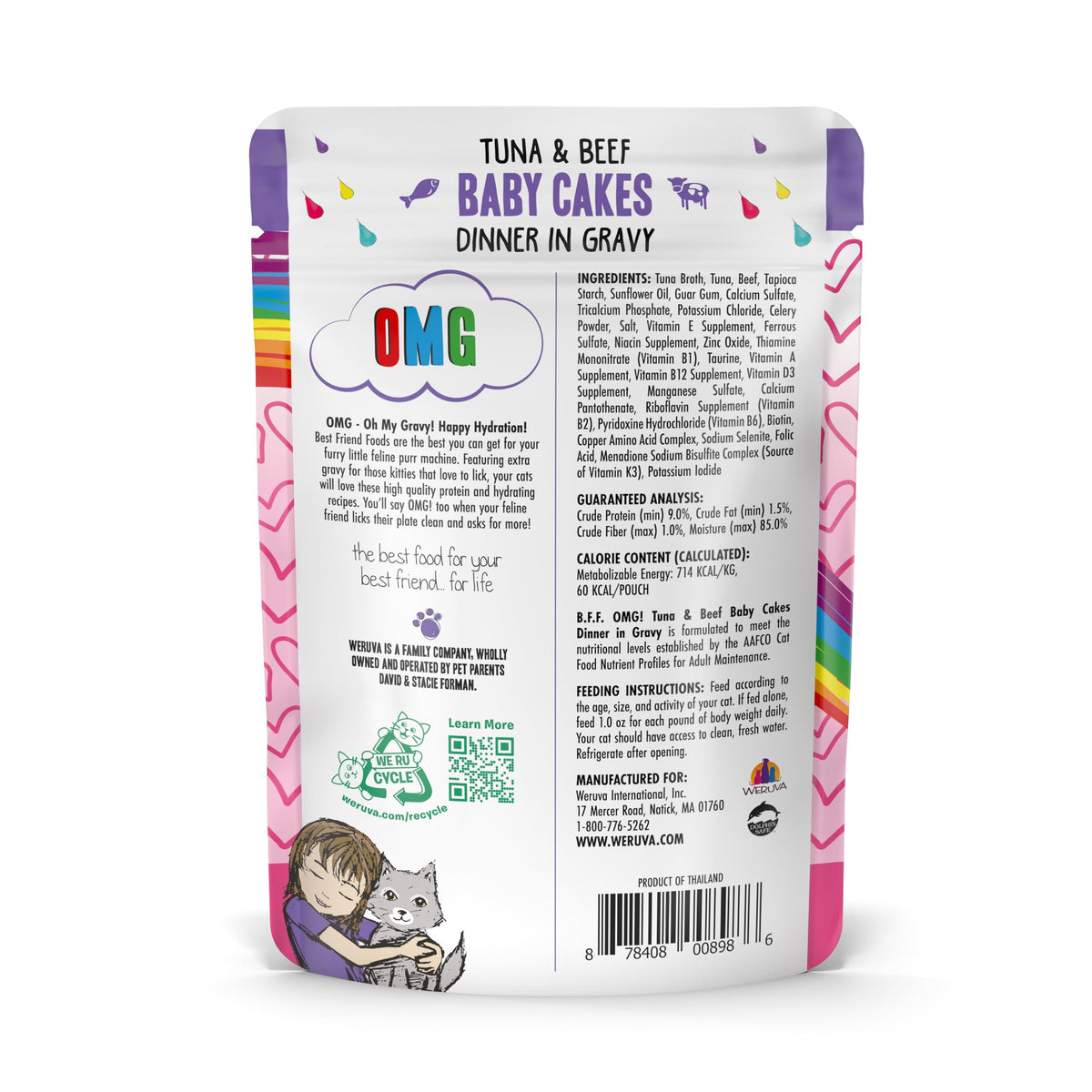 B.F.OMG Best Feline Friend Oh My Gravy! (3 Ounce (Pack of 12))